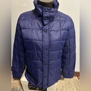 L.L. Bean Women’s Small Purple Quilted Coat with Button Snaps